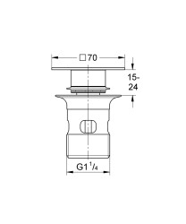 Grohe Kapaklı tıpa - 40565A00 - 2