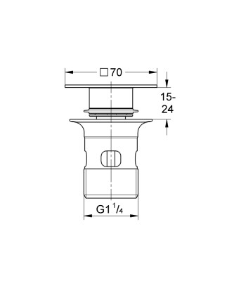 Grohe Kapaklı tıpa - 40565A00 - 2