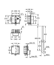 Grohe Klozet İçin Yıkama Valfi - 37153000 - 2