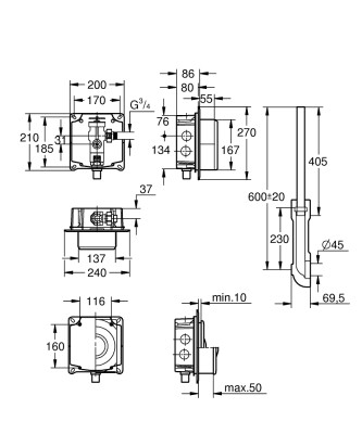 Grohe Klozet İçin Yıkama Valfi - 37157000 - 2