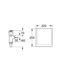 Grohe Klozet için yıkama valfi - 42901000 - 2