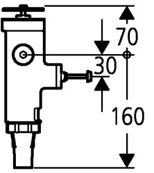 Grohe Klozet için yıkama valfi - 43996000 - 2