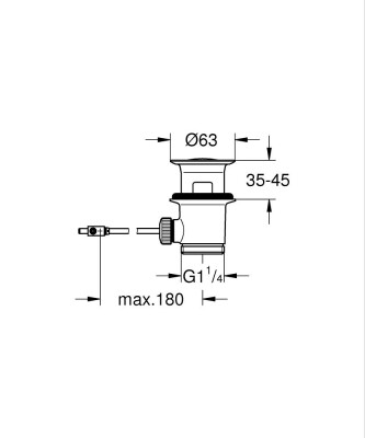 Grohe Kmndlı Lav Batları Icın Tapa Takımı - 28910000 - 2