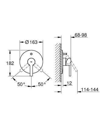 Grohe Lineare Ankastre Banyo Bataryası - 19297000 - 2