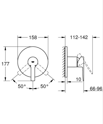 Grohe Lineare Ankastre duş bataryası - 24063DC1 - 2