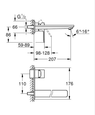 Grohe Lineare İki delikli lavabo bataryası
L-Boyut - 23444AL1 - 2