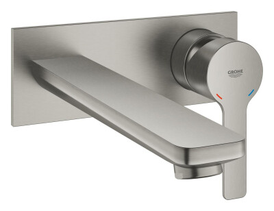 Grohe Lineare New 2 Delikli Lavabo Bataryası L-Boyut Paslanmaz Çelik - 23444DC1 - 1