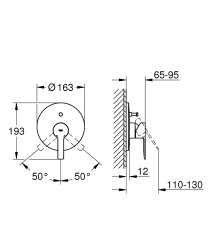 Grohe Lineare New Ankastre Banyo Bataryası - 19297001 - 2