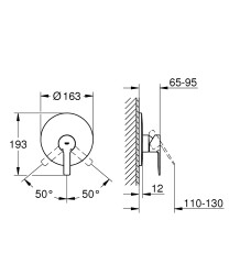 Grohe Lineare New Ankastre Duş Bataryası - 19296001 - 2