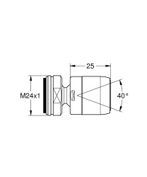 Grohe Mafsallı perlatör - 13915000 - 2