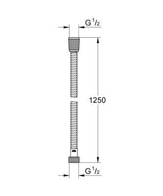 Grohe Metal Hortum 1250 mm - 28142002 - 2