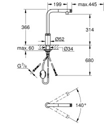 Grohe Minta SmartControl Eviye Bataryası - 31613DC0 - 2
