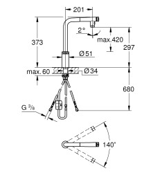Grohe Minta SmartControl Eviye Bataryası - 31889DC0 - 2