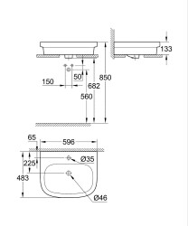 Grohe Movario 70 NPT Side shower 2 sprays - 3933700H - 2