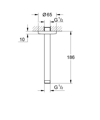 Grohe New Tempesta Duş Başlığı Dirseği - 27559000 - 2