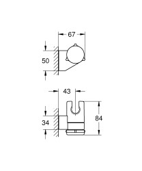 Grohe New Tempesta El Duşu Askısı Mat Siyah - 275952431 - 2