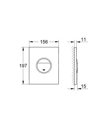 Grohe Nova Cosmopolitan Kumanda Paneli - 38765P00 - 2