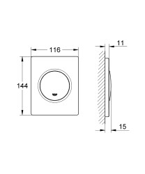 Grohe Nova Cosmopolitan Kumanda paneli - 38804P00 - 2