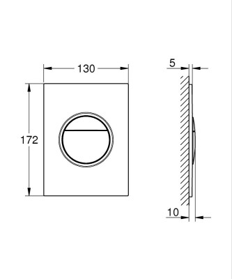 Grohe Nova Cosmopolitan S Kumanda paneli - 37601GL0 - 2