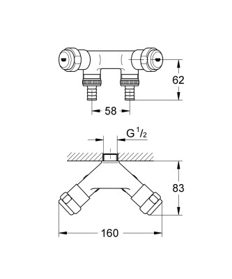 Grohe Orjinal WAS® çift valf 