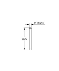 Grohe Pisuar yıkama borusu - 37035000 - 2