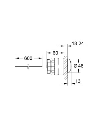 Grohe Pnömatik basma butonlu kumanda - 38771000 - 2