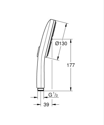 Grohe Rainshower Aqua El duşu 3 püskürtme - 101676AL00 - 2