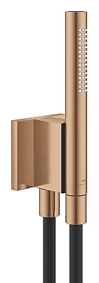 Grohe Rainshower Aqua Manyetik Duvar Askılı El Duşu Seti, 2 Akışlı, Fırçalı Bakır - 105006DL00 - 1