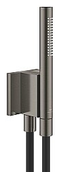 Grohe Rainshower Aqua Manyetik Duvar Askılı El Duşu Seti, 2 Akışlı, Fırçalı Sert Grafit - 105006AL00 - 1