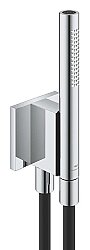 Grohe Rainshower Aqua Manyetik Duvar Askılı El Duşu Seti, 2 Akışlı, Krom + Siyah - 105006KI00 - 2