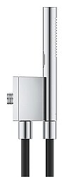 Grohe Rainshower Aqua Manyetik Duvar Askılı El Duşu Seti, 2 Akışlı, Krom + Siyah - 105006KI00 - 3