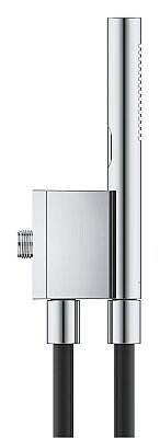Grohe Rainshower Aqua Manyetik Duvar Askılı El Duşu Seti, 2 Akışlı, Krom + Siyah - 105006KI00 - 3