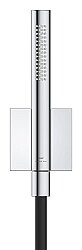 Grohe Rainshower Aqua Manyetik Duvar Askılı El Duşu Seti, 2 Akışlı, Krom + Siyah - 105006KI00 - 4