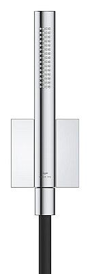 Grohe Rainshower Aqua Manyetik Duvar Askılı El Duşu Seti, 2 Akışlı, Krom + Siyah - 105006KI00 - 4