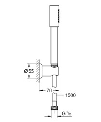 Grohe Rainshower Aqua Stick Duş seti - 26892000 - 2