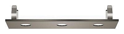 Grohe Rainshower Aqua Tiles Ankastre Tepe Duşu Kapağı, 3 Delikli, Fırçalı Sert Grafit - 104994AL00 - 1