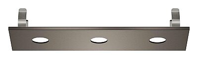 Grohe Rainshower Aqua Tiles Ankastre Tepe Duşu Kapağı, 3 Delikli, Fırçalı Sert Grafit - 104994AL00 - 2