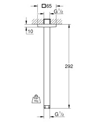 Grohe Rainshower Duş Başlığı Dirseği - 27484000 - 2