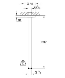 Grohe Rainshower Duş başlığı Dirseği - 28497000 - 2
