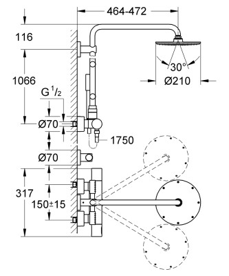Grohe Rainshower Duş Sistemi - 27374000 - 2