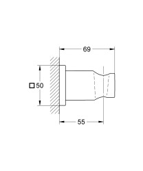 Grohe Rainshower El Duşu Askısı - 27075000 - 2