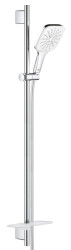 Grohe RainShower SmartActive 130 Cube 3 Akışlı Ay Beyazı Sürgülü Duş Seti - 26587LS0 - Grohe