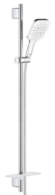 Grohe RainShower SmartActive 130 Cube 3 Akışlı Ay Beyazı Sürgülü Duş Seti - 26587LS0 - 1