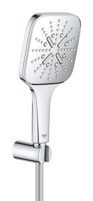 Grohe RainShower SmartActive 130 Cube 3 Akışlı Sürgülü El Duş Seti - 26589000 - 1