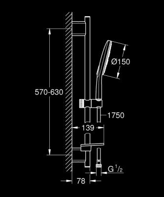 Grohe RainShower SmartActive 3 Akışlı Sürgülü Duş Seti - 26592LS0 - 2