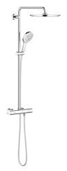 Grohe Rainshower SmartActive 310 Duvara monte termostatik bataryalı duş sistemi - 27968001 - Grohe