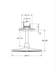 Grohe Rainshower Smartactive 310 Tepe Duşu Seti - 26477LS0 - 2
