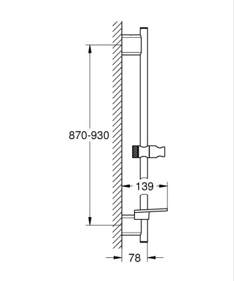 Grohe Rainshower SmartActive Duş sürgüsü, 900 mm - 26603GN0 - 2