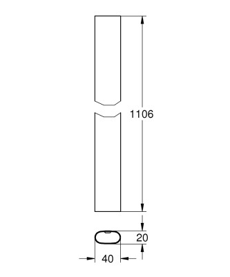 Grohe Rainshower SmartControl tadilat/yenileme için duş sistemi borusu - 48350000 - 2