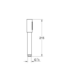 Grohe Rainshower Stick Aqua El Duşu - 26866GN0 - 2